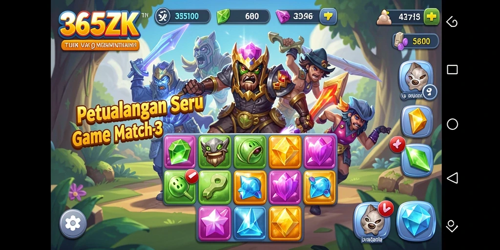 Tampilan gameplay 365ZK yang menarik dan penuh tantangan.