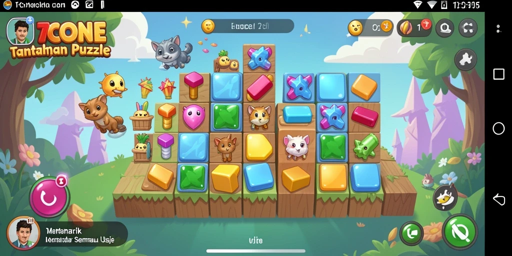 Tampilan gameplay seru dari 7CONE yang penuh tantangan.