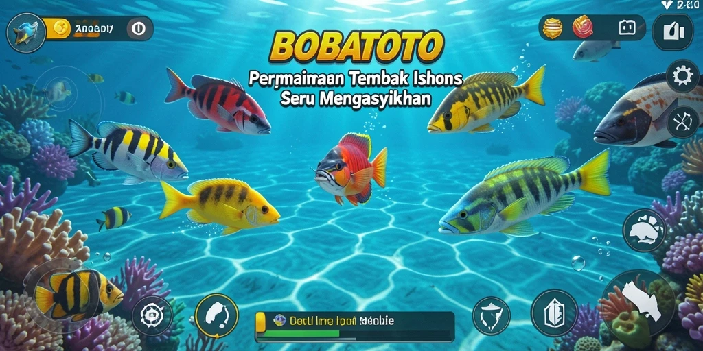 Screenshot gameplay Tembak Ikan yang seru dan mendebarkan di BOBATOTO.