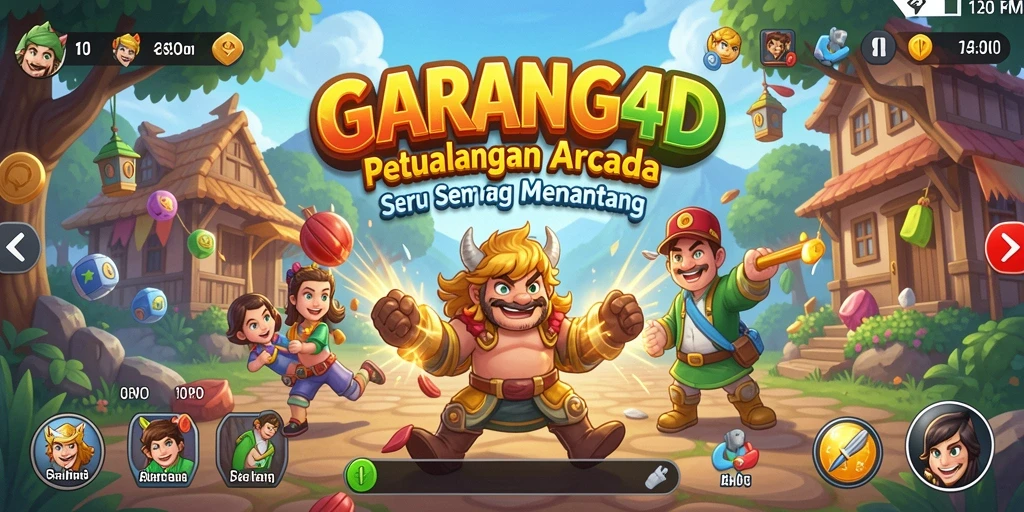 Tampilan menarik dari gameplay penuh aksi di GARANG4D.
