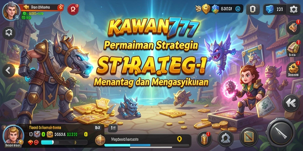 Tampilan gameplay KAWAN777 yang mendebarkan dan penuh strategi.