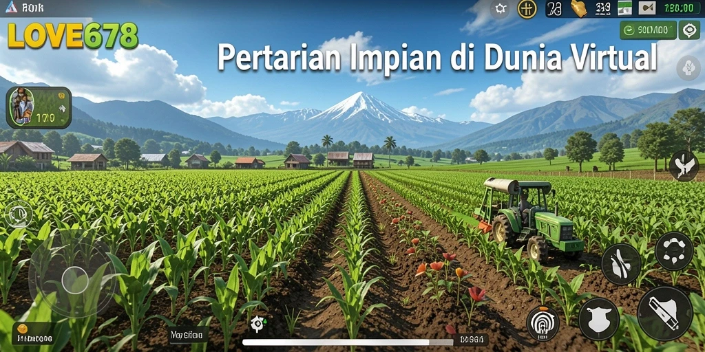 Screenshot LOVE678 menampilkan gameplay bertani yang seru dan interaktif.