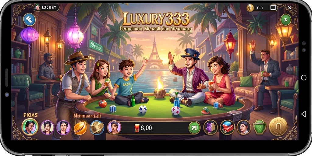Screenshot gameplay LUXURY333 menampilkan tantangan Puzzle yang menarik.