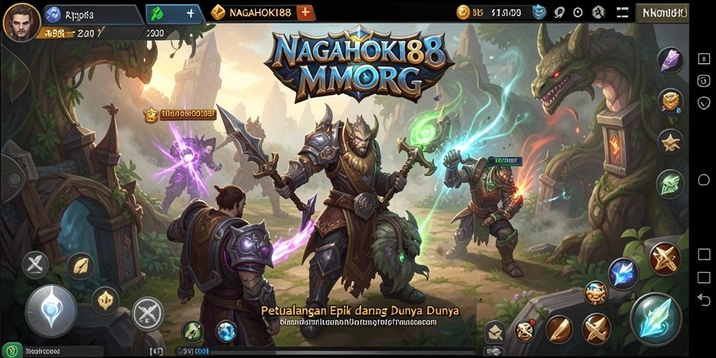 Tampilan gameplay seru di NAGAHOKI88 dalam pertempuran epik.