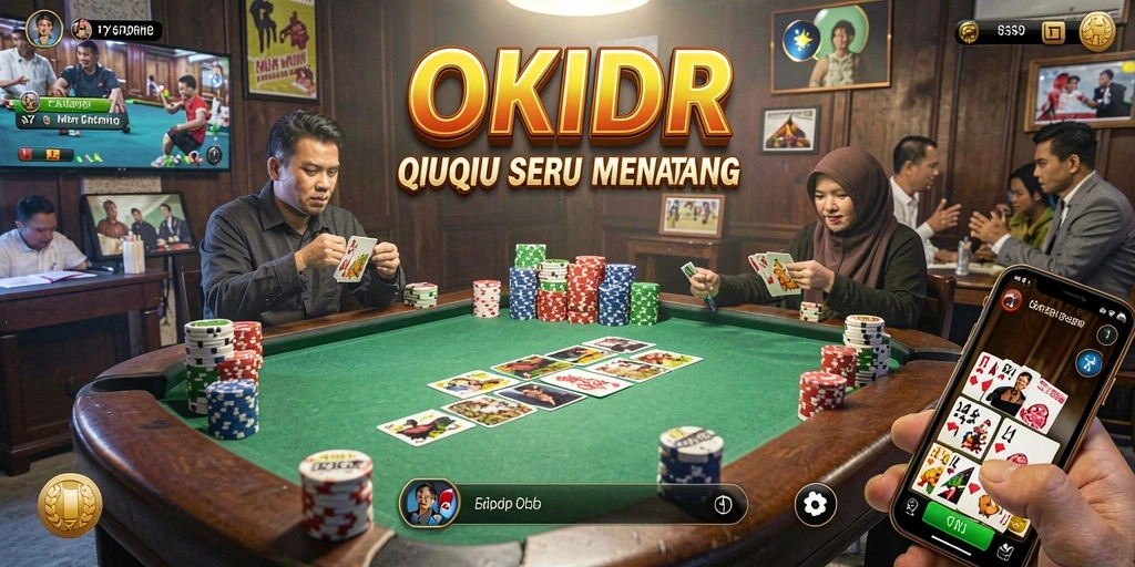 Tampilan gameplay menarik dari OKIDR dalam suasana QiuQiu.
