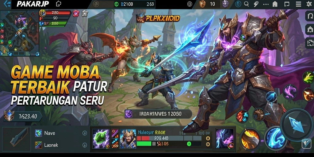 Screenshot gameplay PAKARJP menunjukkan aksi pertarungan yang intens.