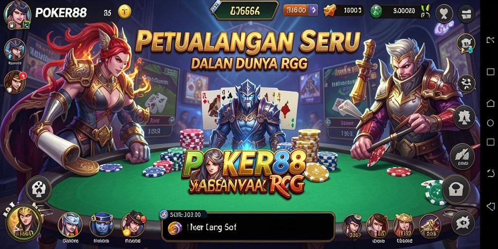 Tampilan menarik dari gameplay POKER88 yang penuh petualangan RPG.