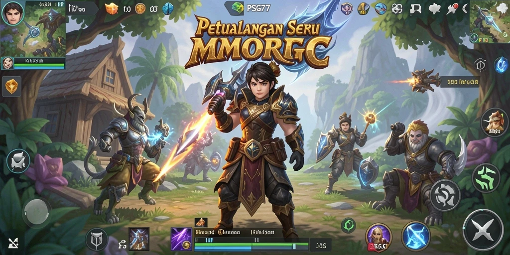 Tampilan gameplay menarik dari dunia MMORPG PSG77.