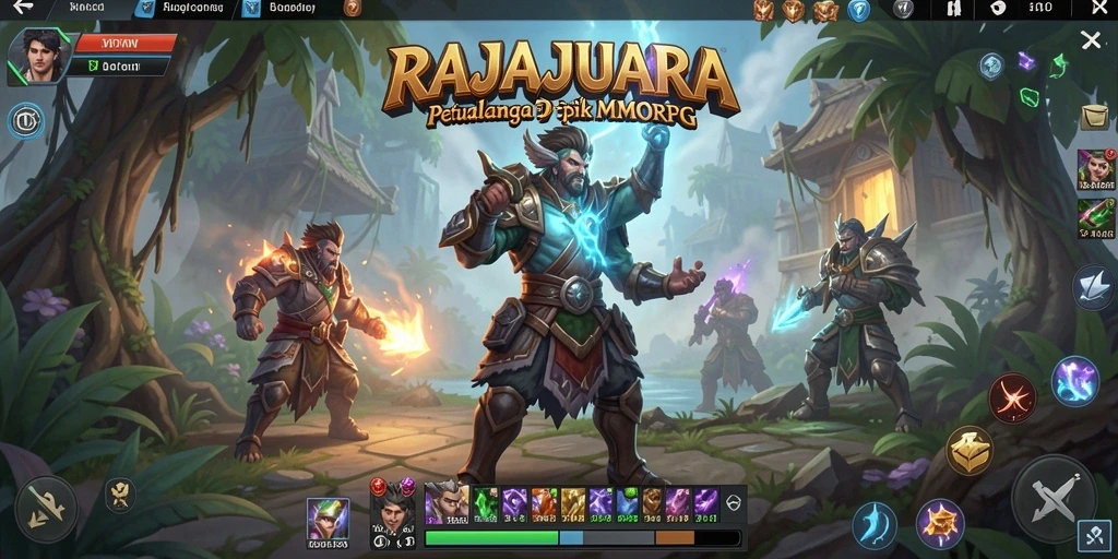 Tampilan gameplay RAJAJUARA yang menarik dan penuh aksi.