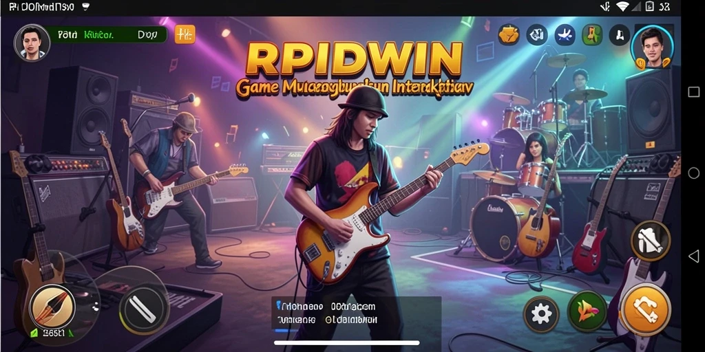 Tampilan menakjubkan dari gameplay RPIDWIN saat menyusun melodi.