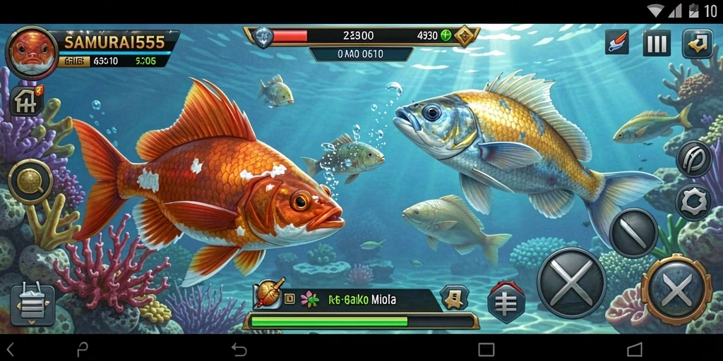 Tangkapan ikan yang menantang di gameplay SAMURAI555.