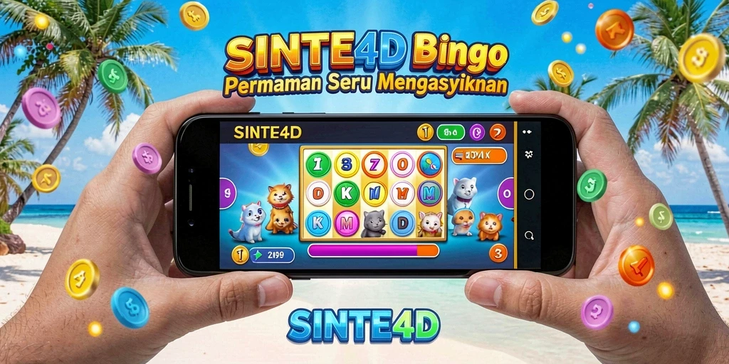 Tampilan gameplay Bingo di SINTE4D yang penuh warna dan seru.