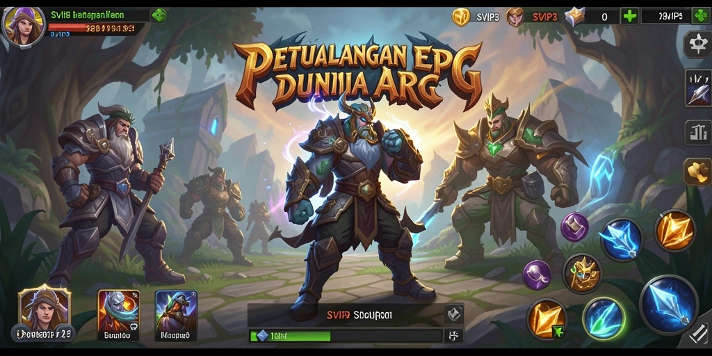 Tampilan gameplay SVIP3 yang menegangkan dalam pertempuran ARPG.