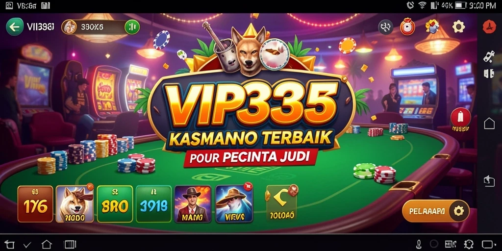 Screenshot gameplay VIP333 menampilkan suasana Kasino yang seru dan interaktif.