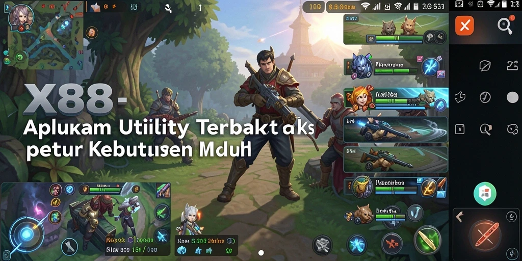 Tampilan antarmuka utama X88 yang sederhana dan intuitif.